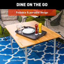 Load image into Gallery viewer, Lippert™ Bi-Fold Bamboo Adjustable Table