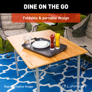 Lippert™ Bi-Fold Bamboo Adjustable Table