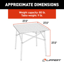Load image into Gallery viewer, Lippert™ HD Hybrid Camp Table
