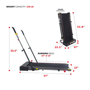 Sunny Health and Fitness Slim Folding Treadmill Trekpad SF-T7971