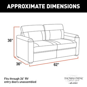 Lippert™ Thomas Payne® 62" Tri-Fold Sofa for RV - Various Colors