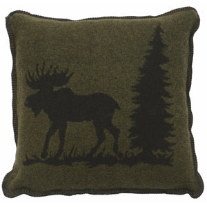 Wooded River Moose I 20" x 20" Pillow
