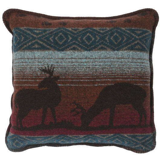Wooded River Deer Meadow II 20" x 20" Pillow
