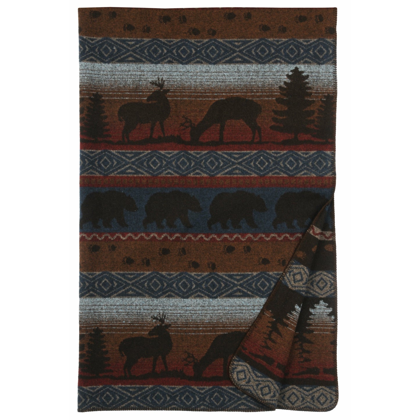 Wooded River Deer Meadow II 60" x 72" Throw