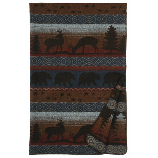 Wooded River Deer Meadow II 60" x 72" Throw