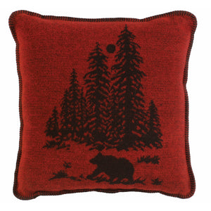 Wooded River Bear 20" x 20" Pillow